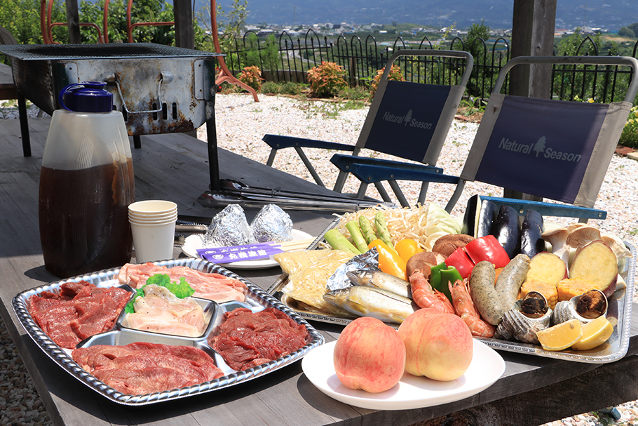 スカイサイトで星空を眺めながらのBBQ